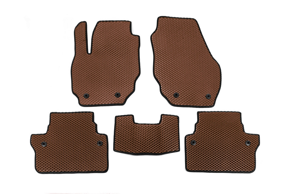 EVA Floor Mats (Brown) for Volvo XC70 2007-2013 - image 1