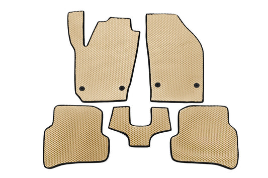 EVA Floor Mats (Beige) for Skoda Fabia 2014-2021 - image 1