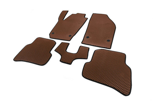 EVA Floor Mats (Brown) for Skoda Fabia 2014-2021 - image 2