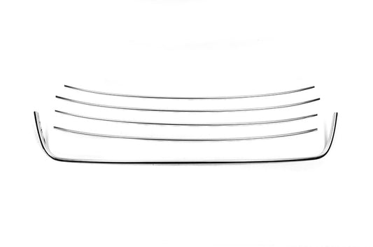 Front bumper protector trims Comfort (5 pcs, stainless steel) for Volkswagen Caddy 2010-2015 - image 2