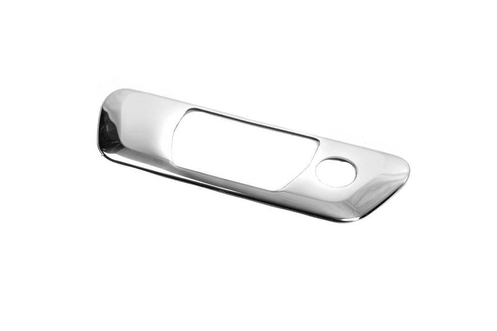 Rear handle (without camera, stainless steel) for Nissan Navara/NP300 2016- - Reelken Auto