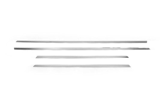 Narrow door molding 2006-2010 (4 pcs., stainless steel) for Renault Megane II 2004-2009 - Reelken Auto