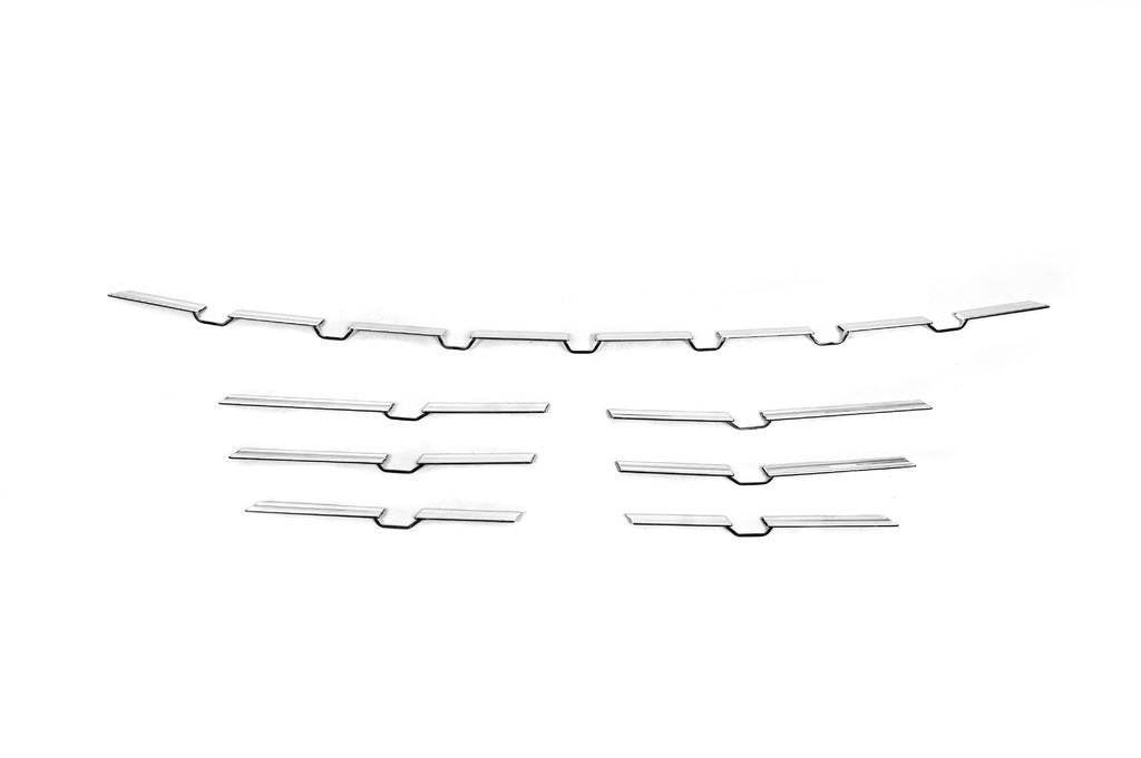 Bumper pads 2021+ (7 pcs, stainless steel) for Renault Megane IV 2016-2025 - Reelken Auto