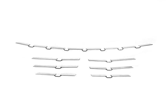 Bumper pads 2021+ (7 pcs, stainless steel) for Renault Megane IV 2016-2025 - Reelken Auto
