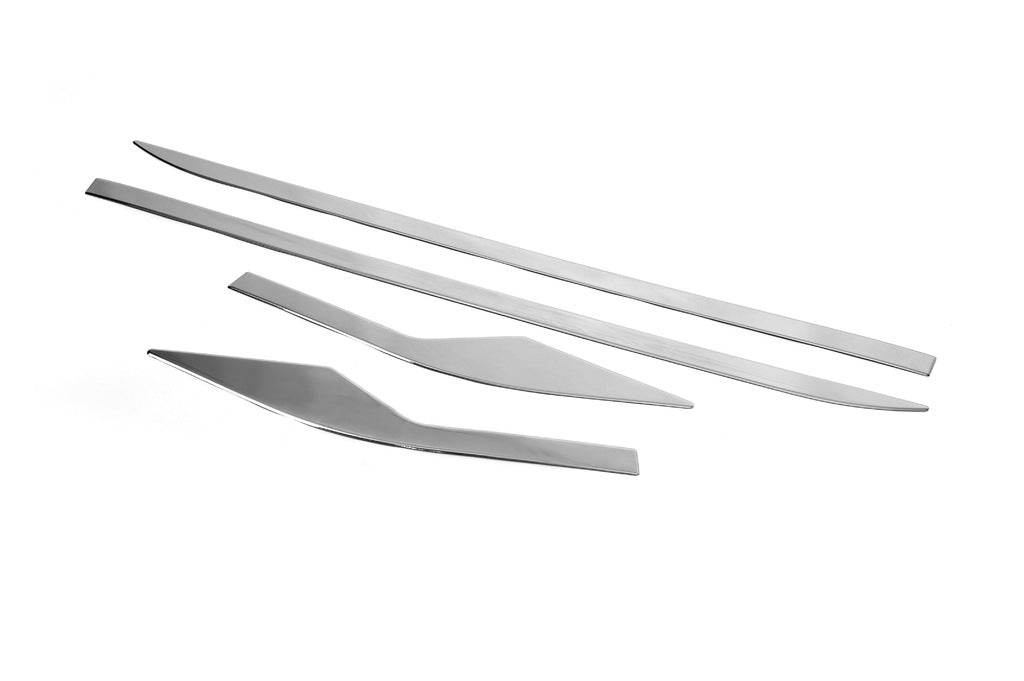 Molding door OmsaLine (4-piece, stainless steel.) for Toyota C-HR 2016-2023 - Reelken Auto