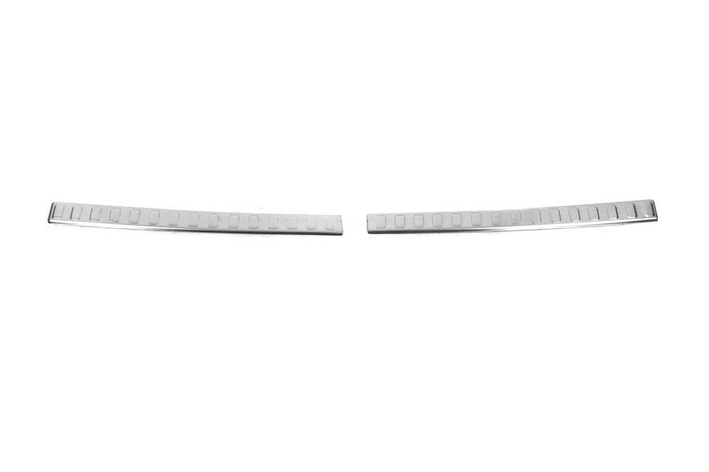 Cover on the rear bumper (2 pcs., stainless steel) for Citroen C-Elysee - Reelken Auto