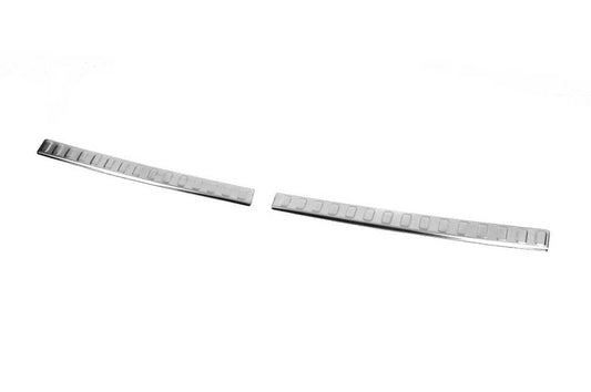 Cover on the rear bumper (2 pcs., stainless steel) for Citroen C-Elysee - Reelken Auto
