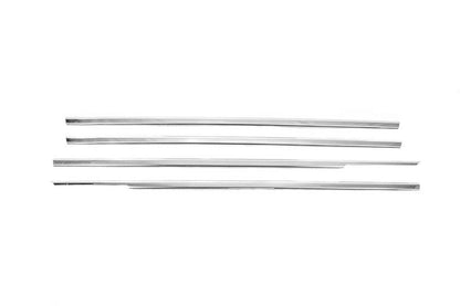 External edging of windows (4 pcs., stainless steel) for Honda Civic 1995-2001 - Reelken Auto
