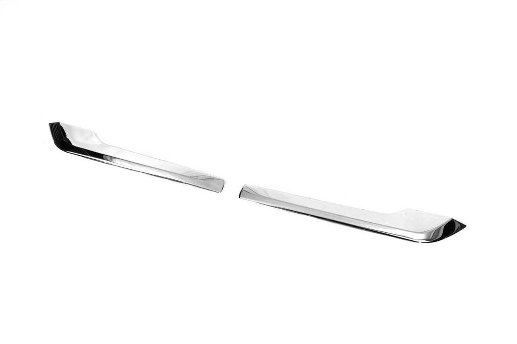 Covers for fog lights (2 pcs., stainless steel) for Peugeot Partner/Rifter 2019↗ - Reelken Auto