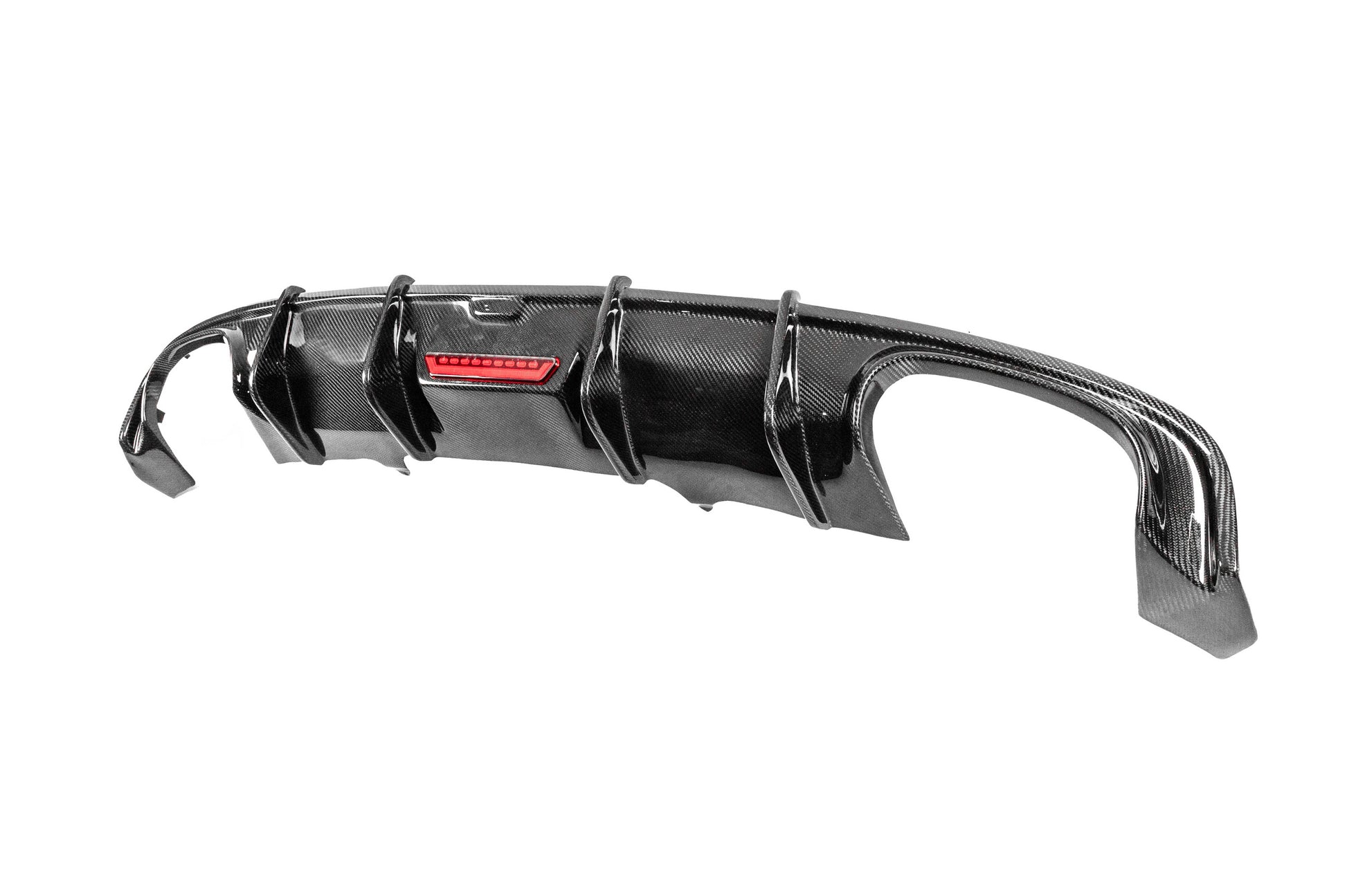 Rear bumper diffuser (for Base Sedan 2015-2019, Carbon) for Audi A4 B9 2015-2024 - image 3