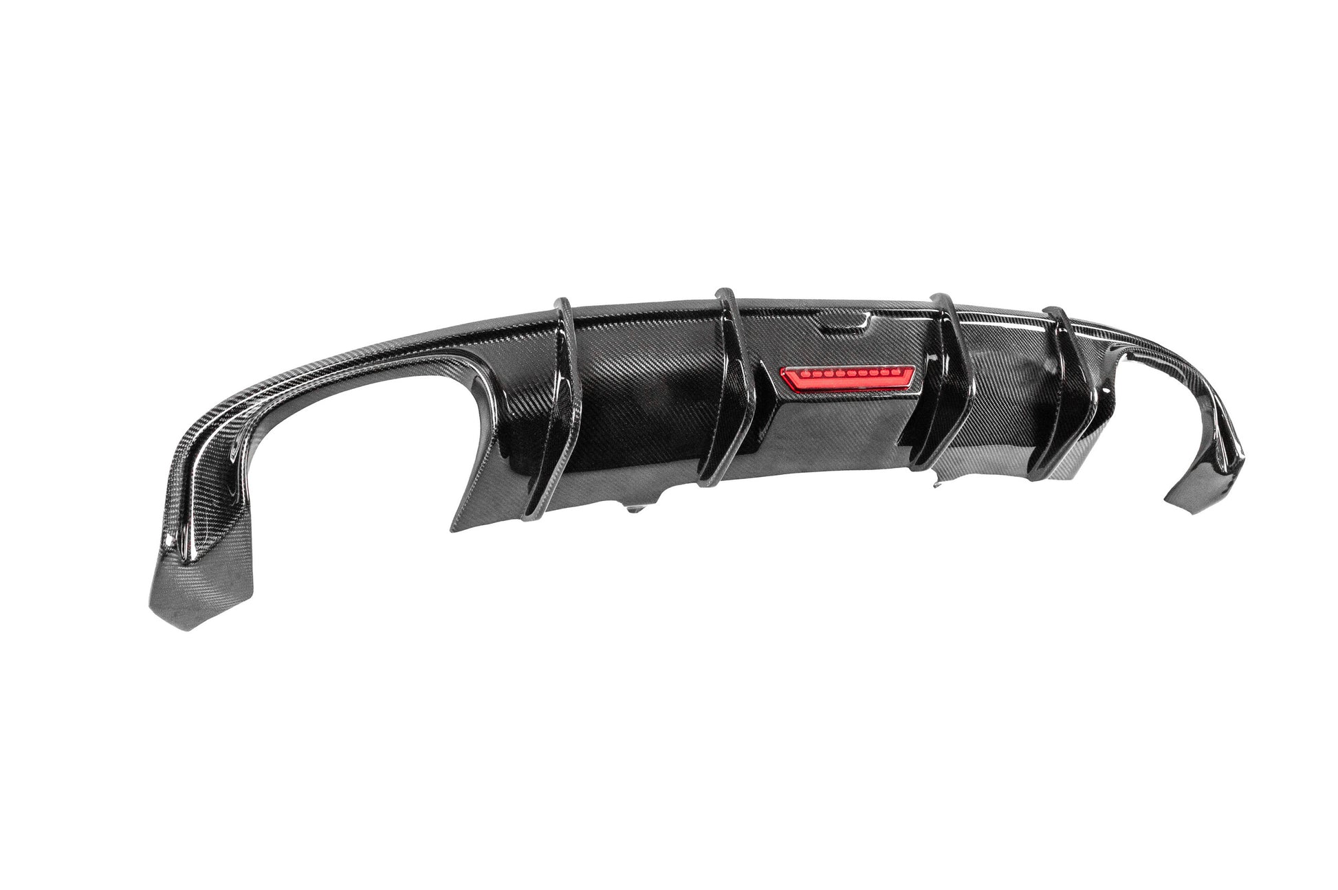 Rear bumper diffuser (for Base Sedan 2015-2019, Carbon) for Audi A4 B9 2015-2024 - image 4