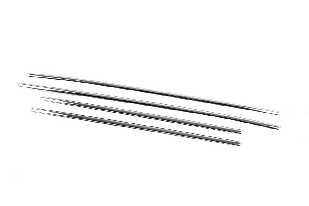 Window edging (4 pcs., stainless steel) for Toyota Hilux 2015↗ - Reelken Auto