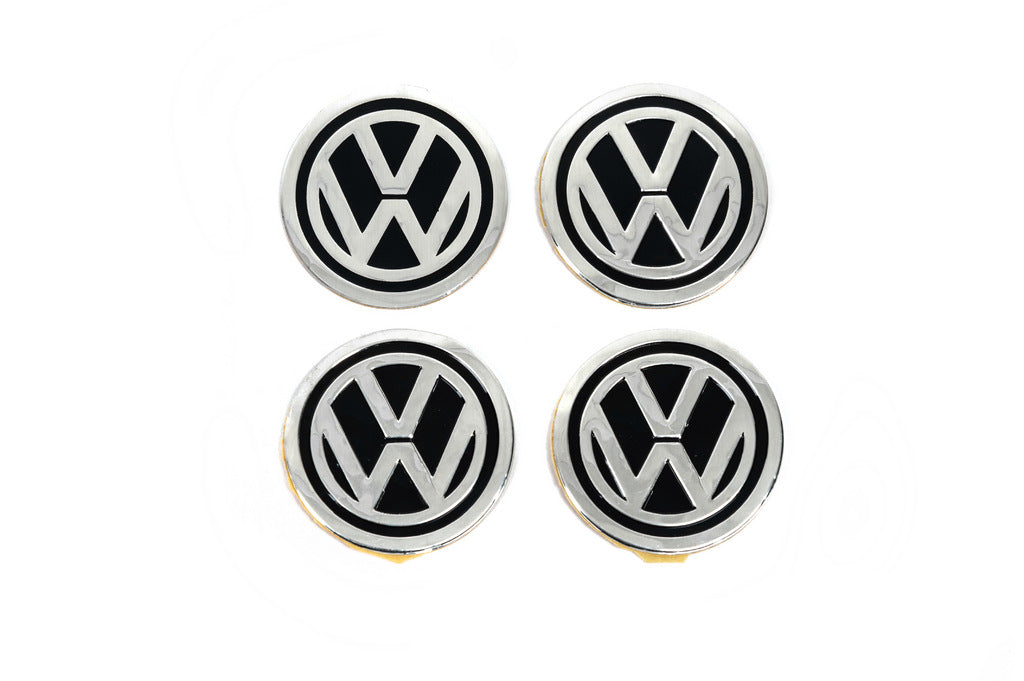 Stickers for wheel center caps 60mm vw-60-n-bl (4pcs) for Volkswagen - image 2