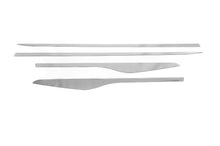 Straight door moldings (4 pcs, stainless steel) for Renault Clio IV 2012-2019 - image 2