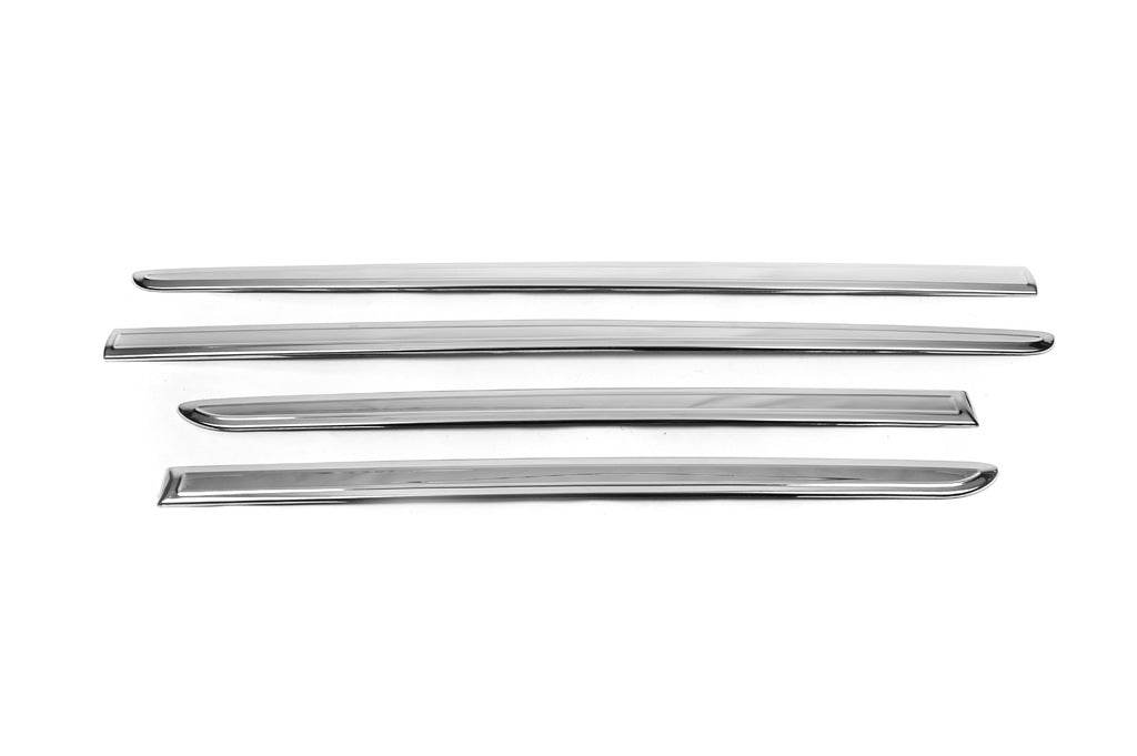 Covers for moldings (short base, 4 pcs., stainless steel) for Volkswagen Caddy 2015-2020 - Reelken Auto