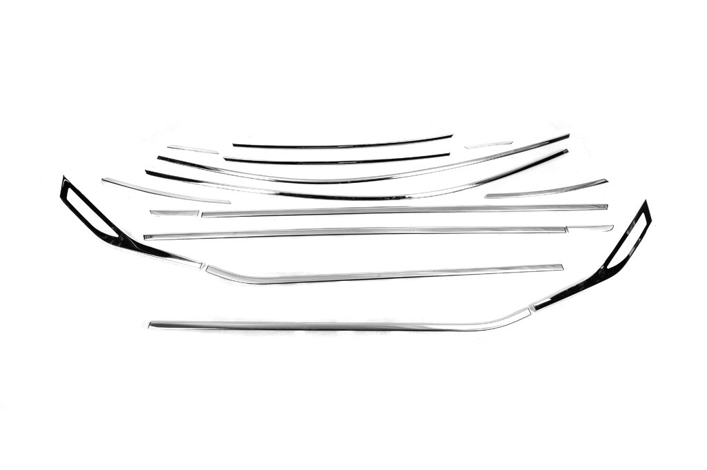 Full Window Trim Set (16 pcs, Stainless Steel) for Renault Captur 2019- - image 2