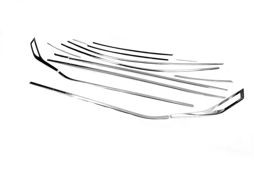 Complete edging of windows (16 pcs., stainless steel) for Renault Captur 2019↗ - Reelken Auto