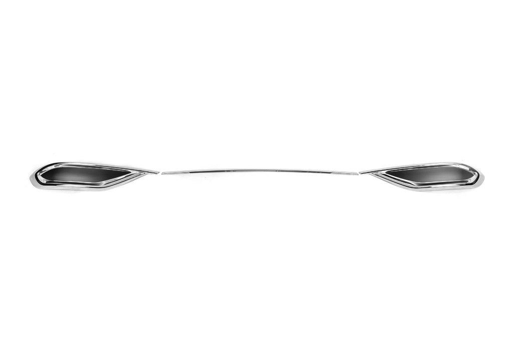 Covers imitating exhaust nozzles 2020+ (3 pcs, stainless steel) for Volkswagen Tiguan 2016-2023 - image 5