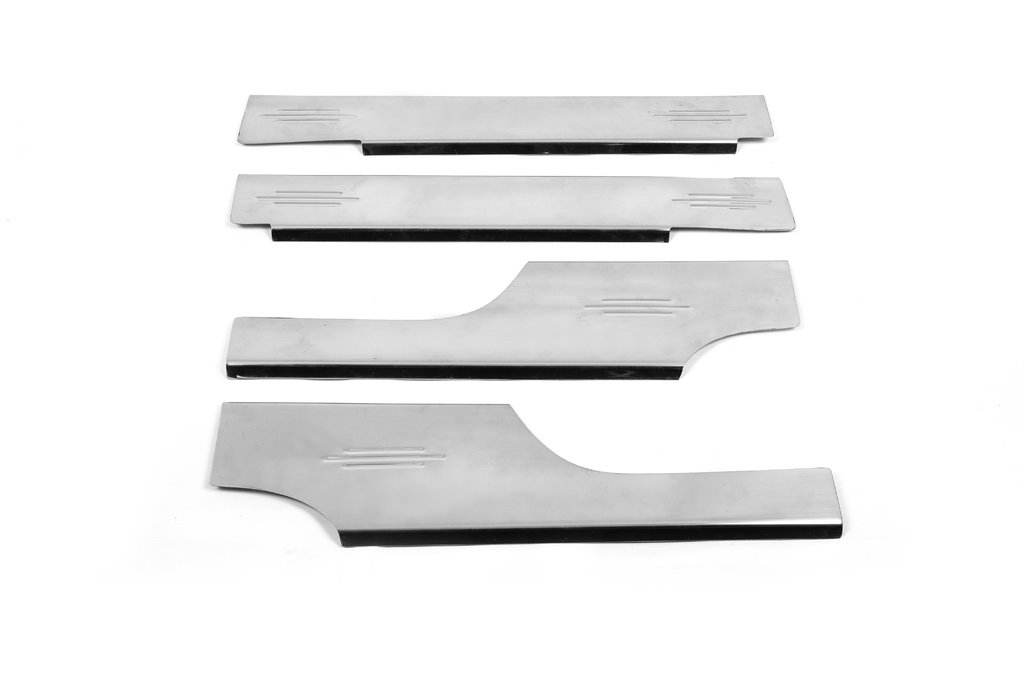 Lining the internal thresholds Carmos (4-piece, stainless steel.) for Citroen Nemo - Reelken Auto
