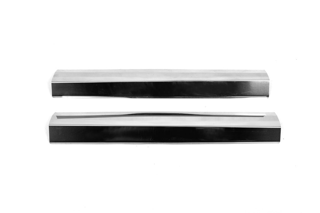 Interior door sill protectors Carmos (2 pcs, stainless steel) for Ford Courier 2014-2023 - image 1