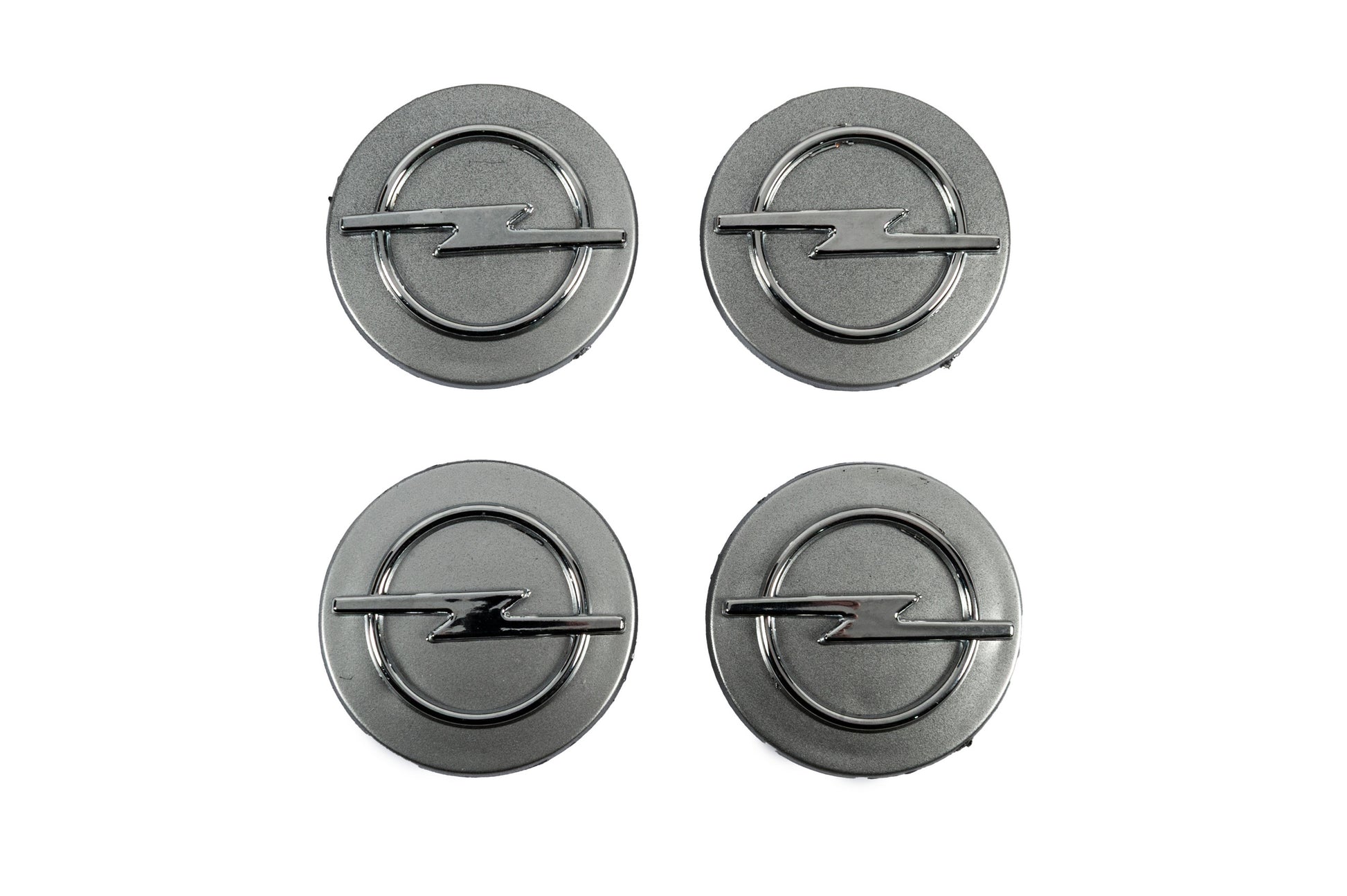 Wheel center caps 60/55mm grey (4 pcs) for Opel - image 1