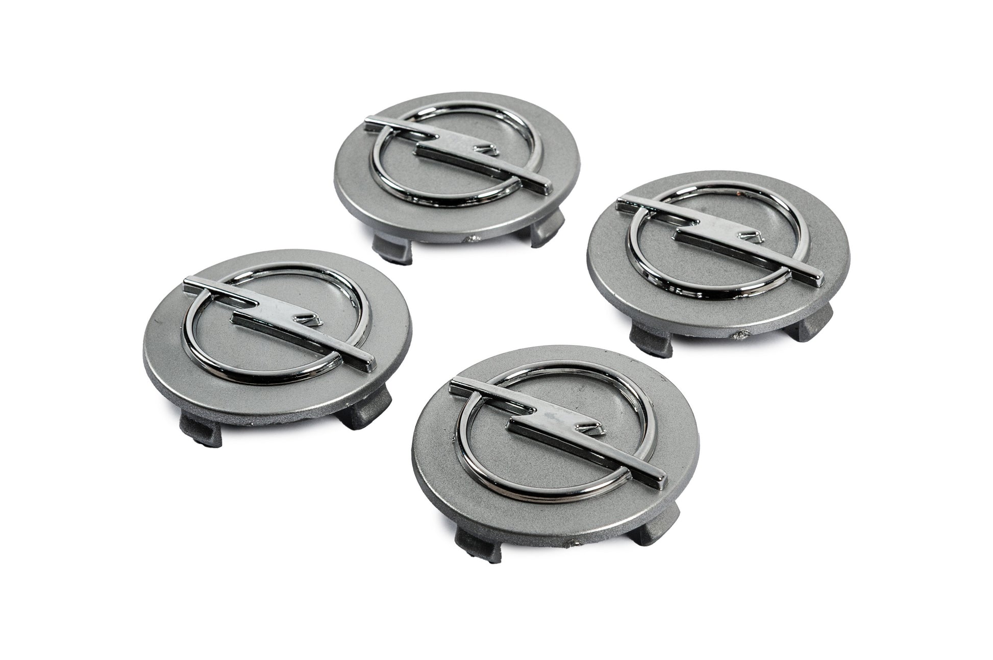 Wheel center caps 60/55mm grey (4 pcs) for Opel - image 2