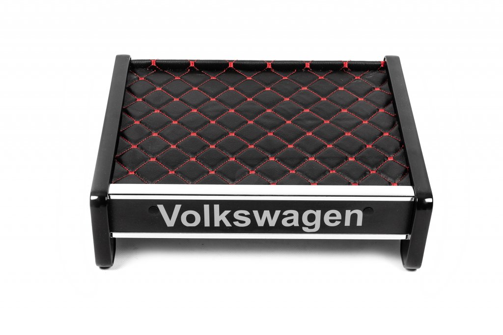 Dashboard Shelf (Black with Red Stitching) for Volkswagen T4 Caravelle/Multivan 1990-2003 - image 1