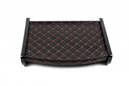 Shelf on the panel (Black with red thread) for Volkswagen T5 Multivan 2003-2010 - Reelken Auto