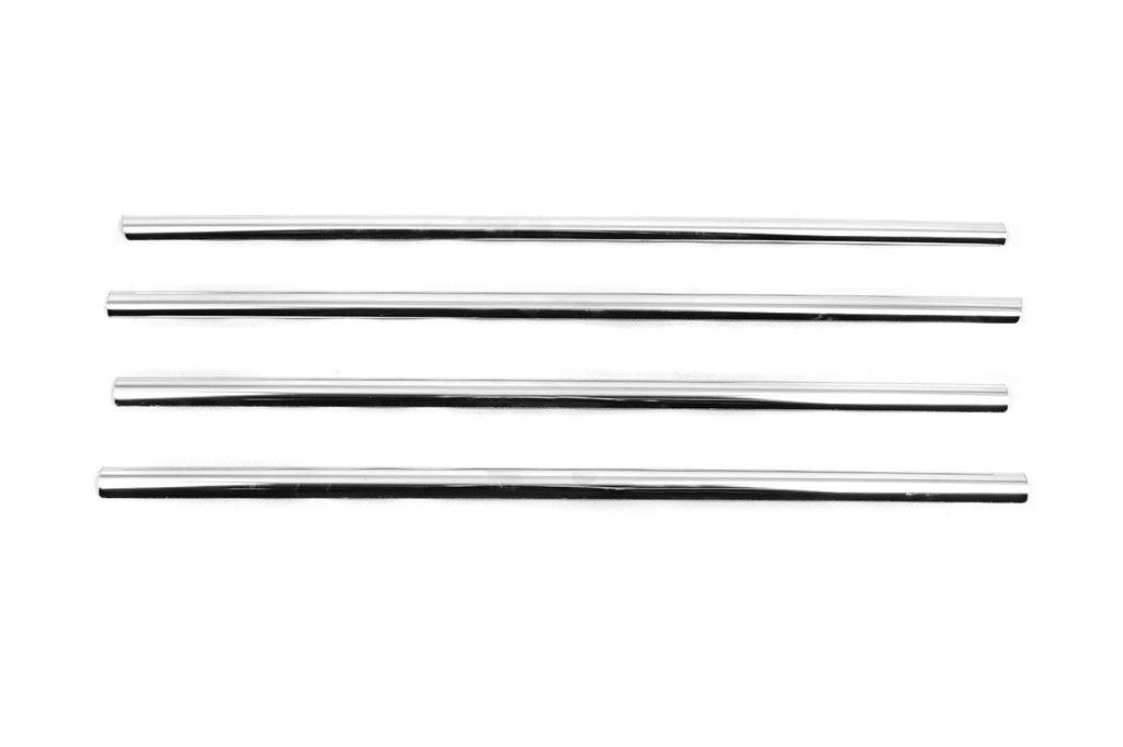 Lower moldings windows (4 pcs., Stainless steel) for Ford Connect 2014-2021 - Reelken Auto