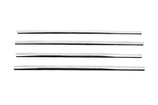 Lower moldings windows (4 pcs., Stainless steel) for Ford Connect 2014-2021 - Reelken Auto