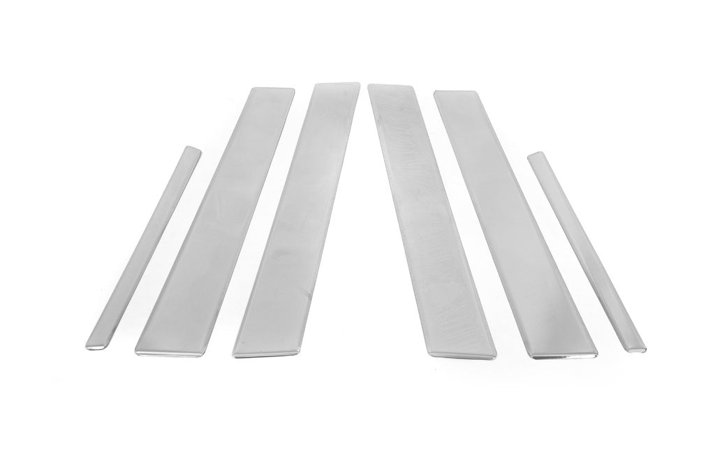 Chrome Door Pillar Covers (6 pcs, Stainless Steel) for Opel Vectra C 2002-2008 - image 2