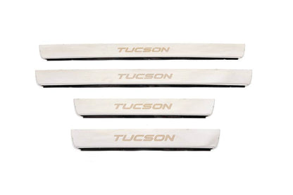 Sill Carmos (4 pieces, stainless steel.) for Hyundai Tucson JM 2004↗ - Reelken Auto