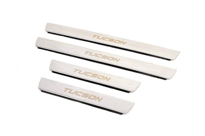 Sill Carmos (4 pieces, stainless steel.) for Hyundai Tucson JM 2004↗ - Reelken Auto