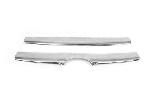 Trim on the grille (2006-2010, 2 PCs, stainless.) for Hyundai Santa Fe 2 2006-2012 - Reelken Auto
