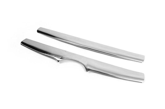 Trim on the grille (2006-2010, 2 PCs, stainless.) for Hyundai Santa Fe 2 2006-2012 - Reelken Auto