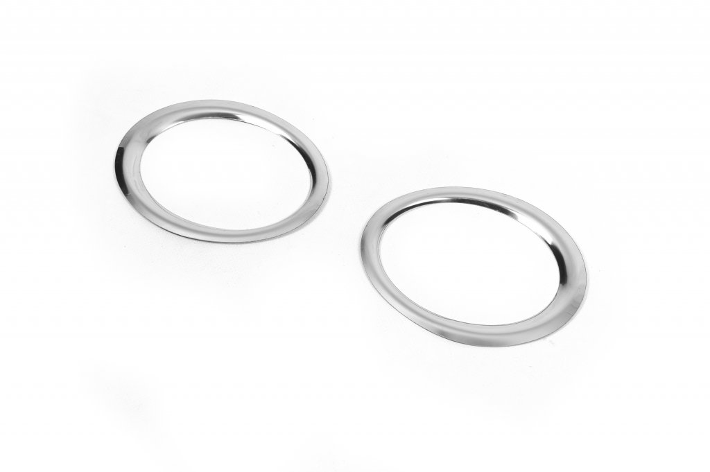 Fog light covers (2 pcs, stainless steel) for Volkswagen Caddy 2010-2015 - image 3