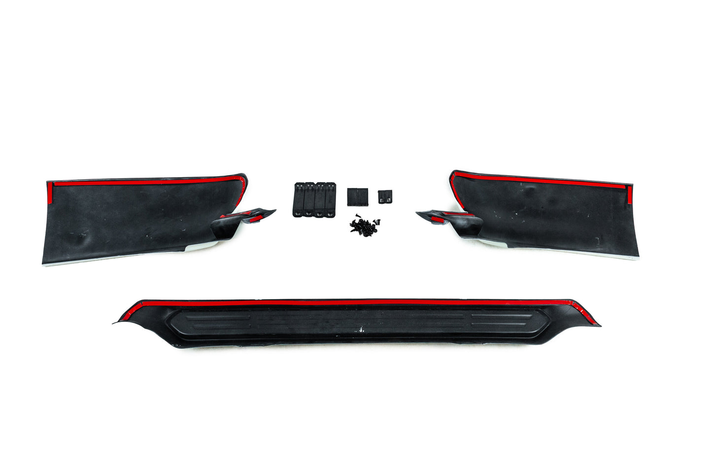 Rear TRD diffuser trim, 3-piece (for 2017+) for Toyota Land Cruiser Prado 150 2009-2023 - image 9