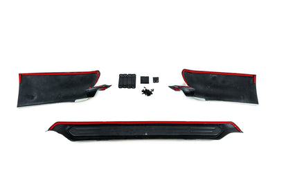 Rear TRD diffuser trim, 3-piece (for 2017+) for Toyota Land Cruiser Prado 150 2009-2023 - image 9