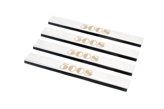 Door sills (Carmos, 4-piece, steel) for Peugeot 5008 2009-2016 - Reelken Auto