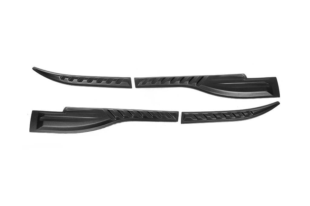 Door upper moldings (4 pcs., ABS) for Mitsubishi L200 2006-2015 - Reelken Auto