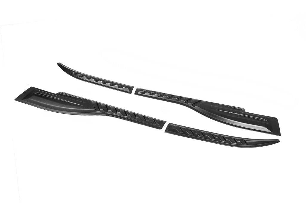 Door upper moldings (4 pcs., ABS) for Mitsubishi L200 2006-2015 - Reelken Auto