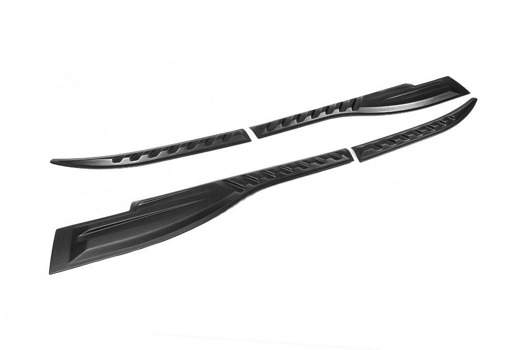 Door upper moldings (4 pcs., ABS) for Mitsubishi L200 2006-2015 - Reelken Auto
