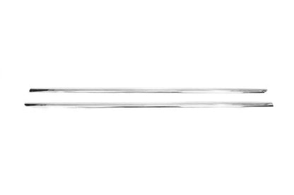 External edging of glasses (2 pcs., stainless steel) for Citroen C-2 2003-2009 - Reelken Auto
