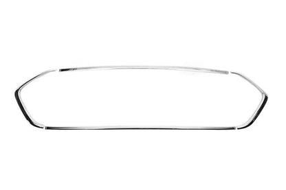 Edging on the radiator grill 2018+ (4 pcs., stainless steel) for Ford Custom 2013-2022 - Reelken Auto