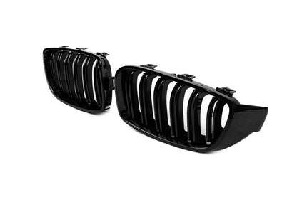 M-Look Kidney Grilles (for F80 M3, Gloss Black) for BMW 3 Series F30/F31 2012-2019 - image 3