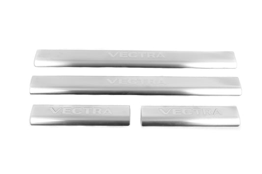 Door Sill Protectors OmsaLine (4 pcs, Stainless Steel) for Opel Vectra B 1995-2002 - image 2