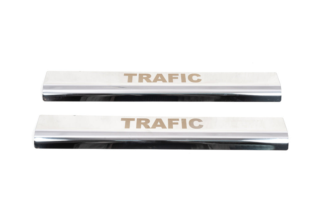 Door Sill Plates VIP-Style Stainless Steel for Renault Trafic 2001–2015 - image 1