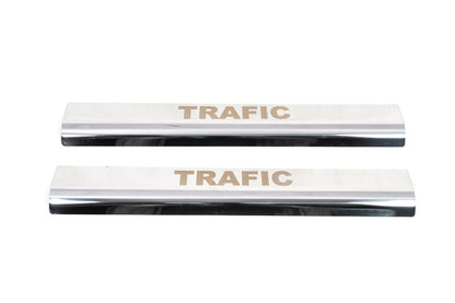 Door Sill Plates VIP-Style Stainless Steel for Renault Trafic 2001–2015 - image 1