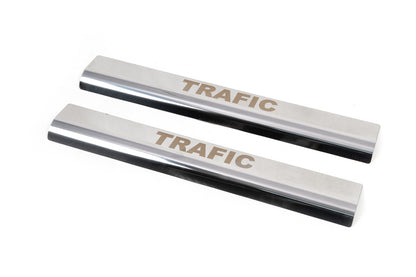 Door Sill Plates VIP-Style Stainless Steel for Renault Trafic 2001-2015 - image 2