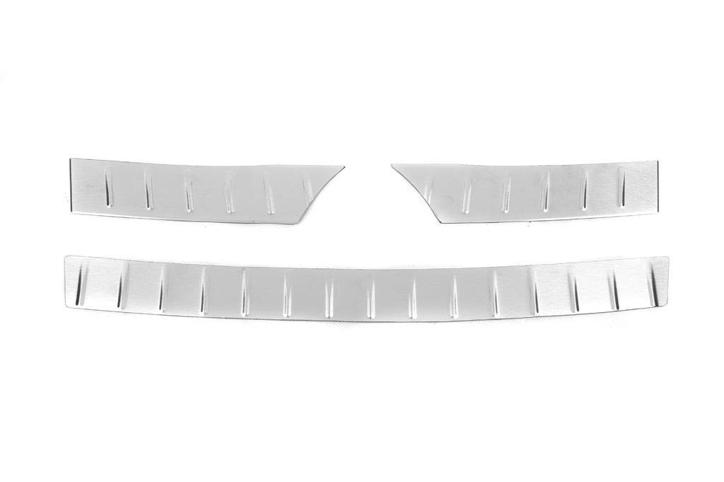 Pad on the rear bumper OmsaLine (stainless steel) for Volkswagen Tiguan 2007-2016 - Reelken Auto